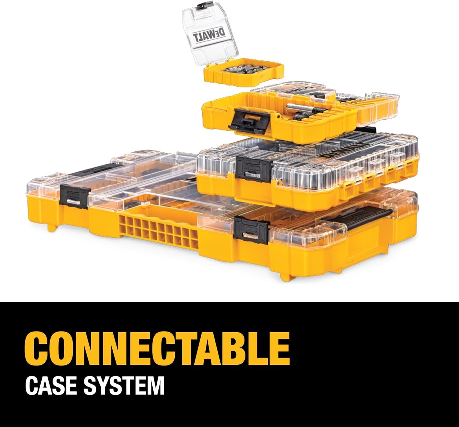 image:imageDEWALT Screwdriver Bit Set with Tough Case 45Piece DW2166 GreySilver Screwdriving Set with Tough CaseOne Size