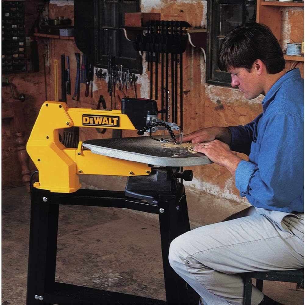 image:imageDEWALT Scroll Saw 13 Amp 20 in Steel Blade With VariableSpeed Trigger For Precise Cuts DW788Scroll saw