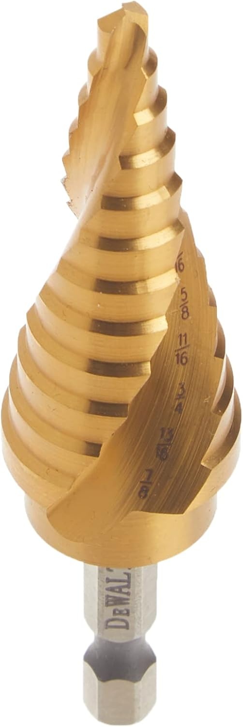 image:imageDEWALT Step Drill Bit Set 78Inch to 118Inch DWA1789IR316 78 Pack of 5