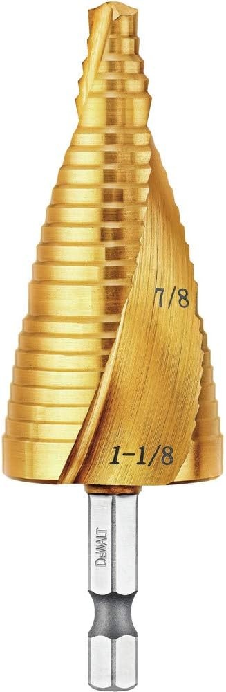 image:imageDEWALT Step Drill Bit Set 78Inch to 118Inch DWA1789IR78 118 Pack of 1