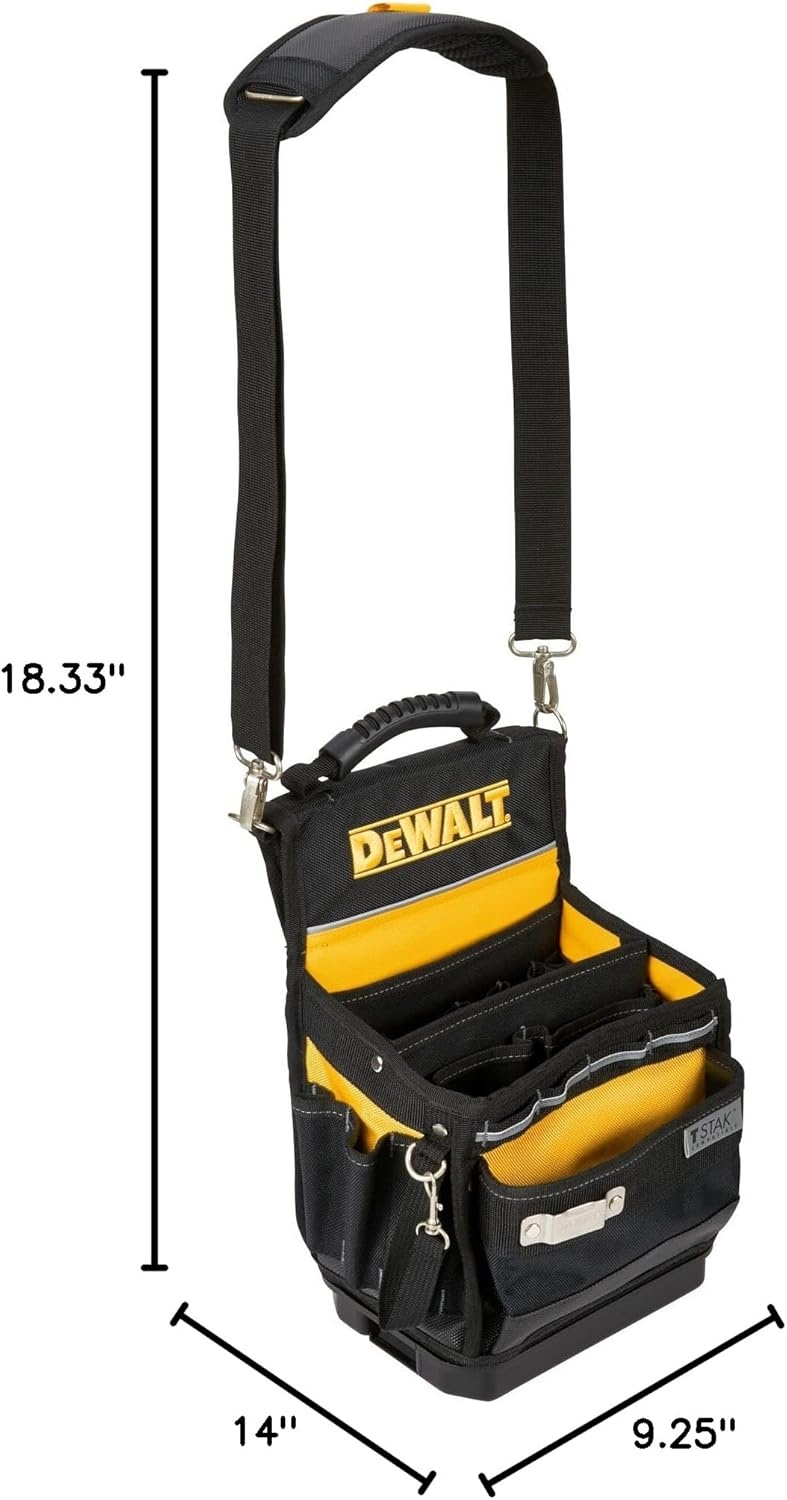 image:imageDEWALT TSTAK Tool Bag 16inch Durable Tote with Tool Organizer and Hard Bottom DWST17623One Size