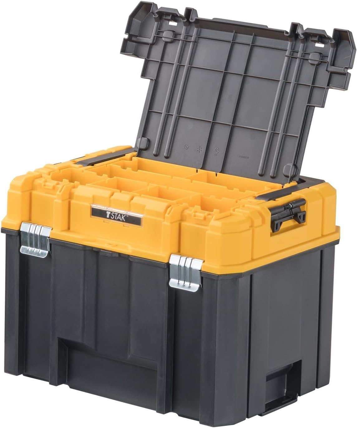 image:imageDEWALT TSTAK Tool Box Deep Long Handle Extra Large Design Fixed Divider for Tool Organization Water and Debris Resistant DWST17814