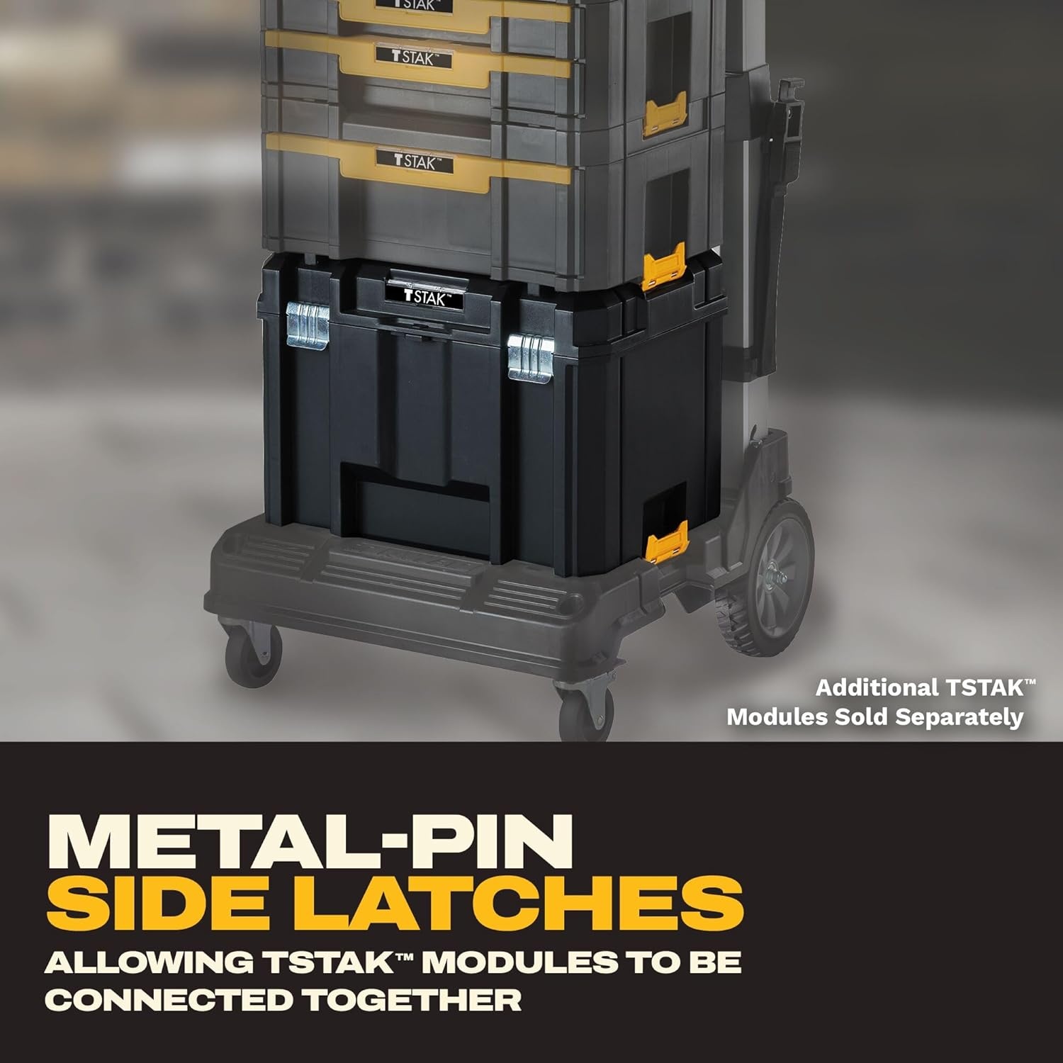 image:imageDEWALT TSTAK Tool Box Extra Large Design Removable Tray for Easy Access to Tools Water and Debris Resistant DWST17806