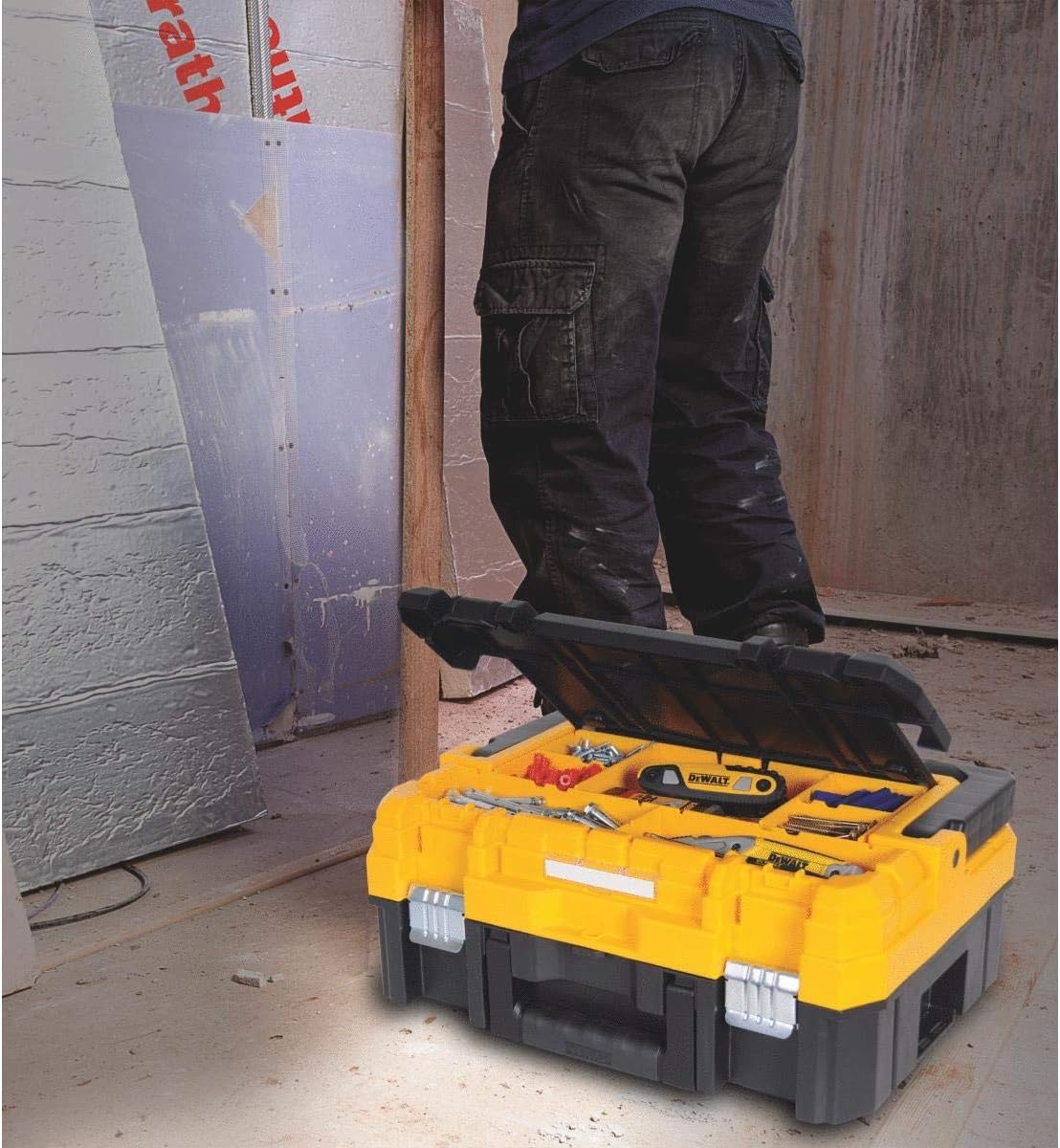 image:imageDEWALT TSTAK Tool Organizer Small Parts and Screw Organizer Tool Box with Removable Compartments DWST178051725 L x 1325 W x 462 H