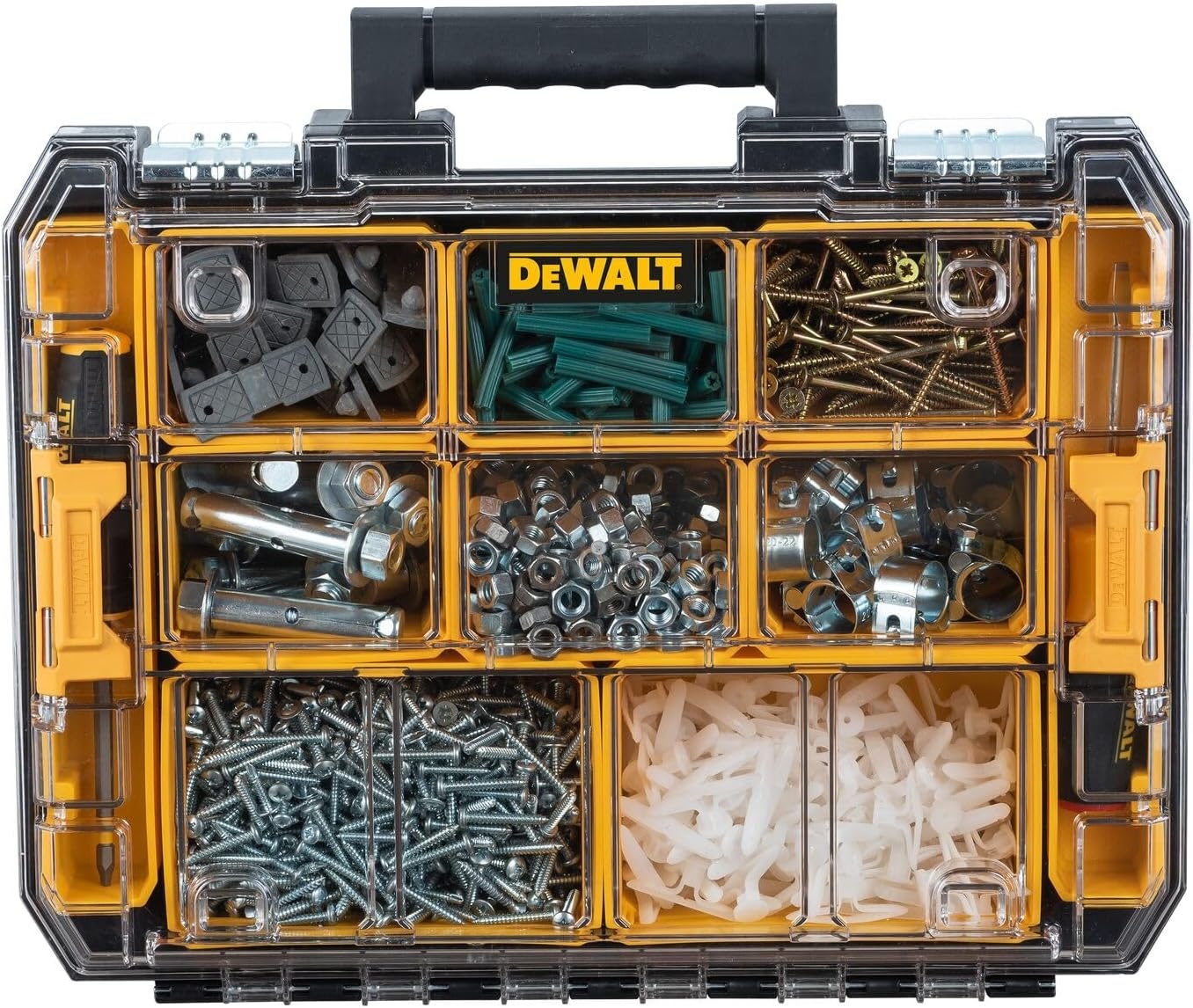 image:imageDEWALT TSTAK Tool Organizer Small Parts and Screw Organizer Tool Box with Removable Compartments DWST178051725 L x 1325 W x 462 H Pack of 4