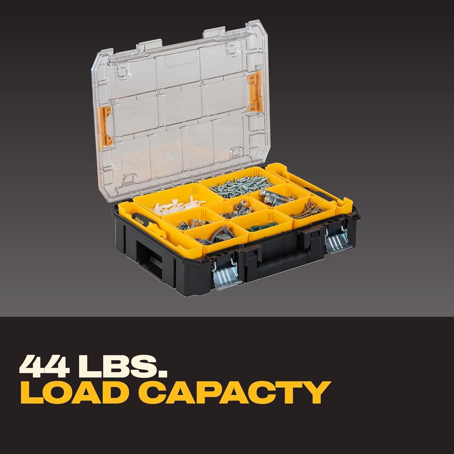 image:imageDEWALT TSTAK Tool Organizer Small Parts and Screw Organizer Tool Box with Removable Compartments DWST178051725 L x 1325 W x 462 H Pack of 4