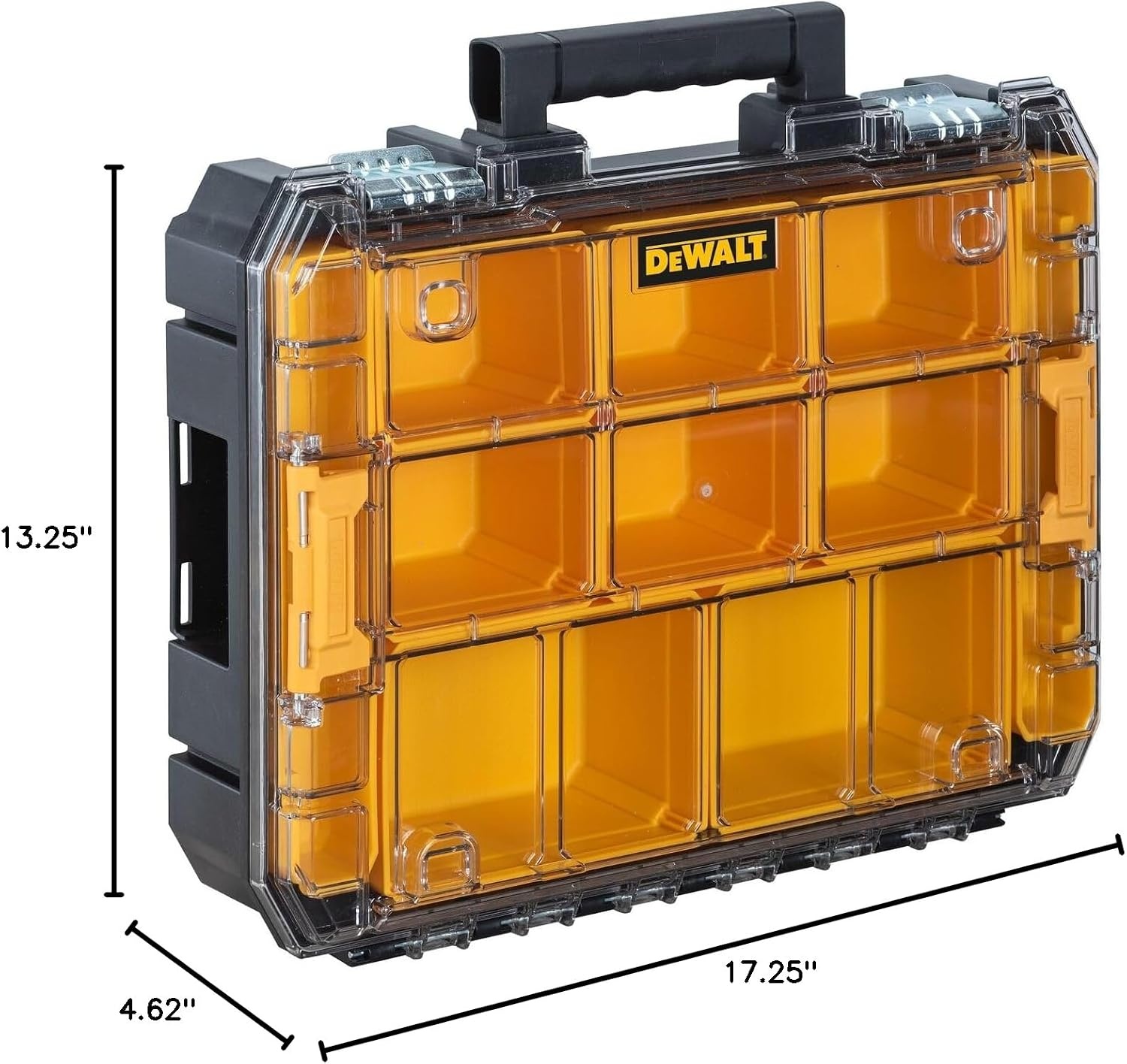image:imageDEWALT TSTAK Tool Organizer Small Parts and Screw Organizer Tool Box with Removable Compartments DWST178051725 L x 1325 W x 462 H Pack of 4