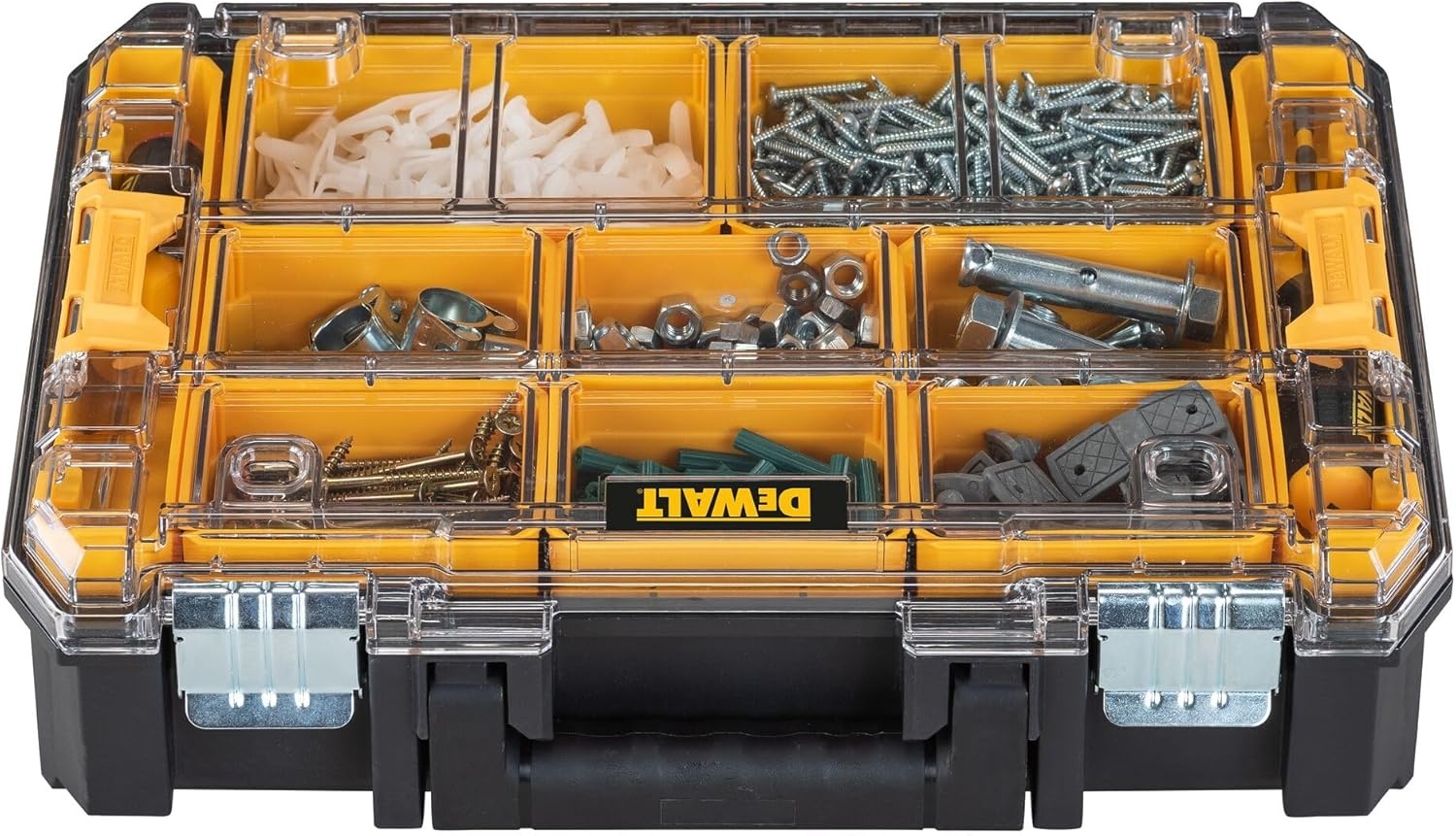 image:imageDEWALT TSTAK Tool Organizer Small Parts and Screw Organizer Tool Box with Removable Compartments DWST178051725 L x 1325 W x 462 H Pack of 4
