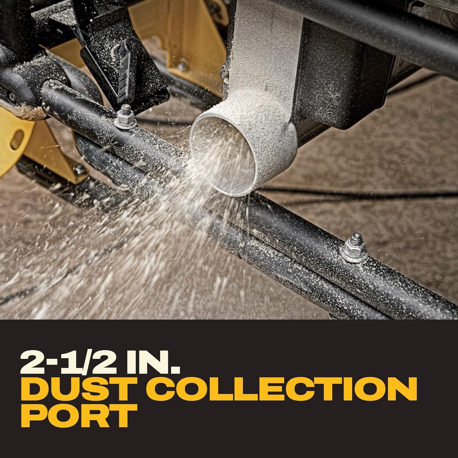 image:imageDEWALT Table Saw 10 Inch with Foldable Rolling Table Saw Stand 15 Amp 4800 RPM 3212Inch Rip Capacity DWE7491RSTable Saw