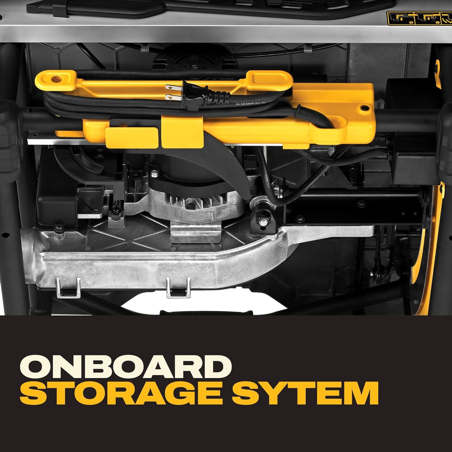 image:imageDEWALT Table Saw 10 Inch with Foldable Rolling Table Saw Stand 15 Amp 4800 RPM 3212Inch Rip Capacity DWE7491RSTable Saw