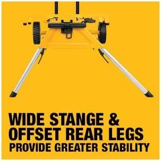 image:imageDEWALT Table Saw Stand Rolling Stand Collapsible and Portable Lightweight and Compact DW7440RS