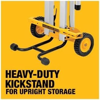 image:imageDEWALT Table Saw Stand Rolling Stand Collapsible and Portable Lightweight and Compact DW7440RS