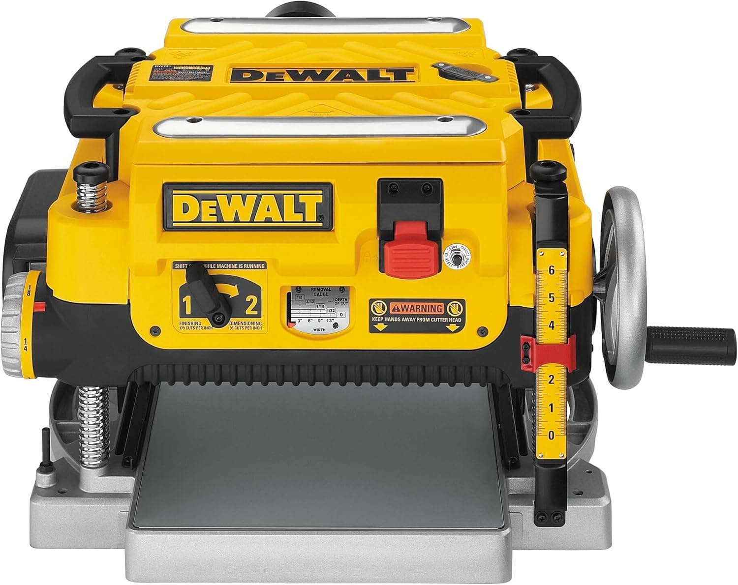 image:imageDEWALT Thickness Planer 13inch Wood Planer Three Knife Two Speed 15 Amp 20000 RPM Motor DW735X2Speed Planer 13