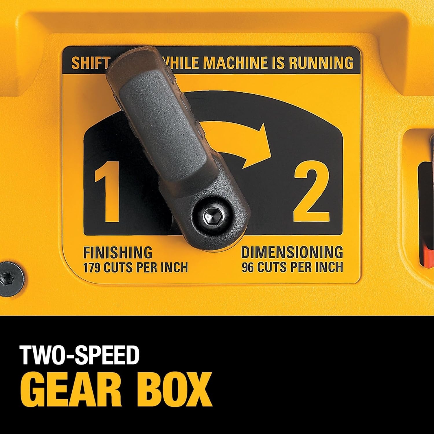 image:imageDEWALT Thickness Planer 13inch Wood Planer Three Knife Two Speed 15 Amp 20000 RPM Motor DW735X2Speed Planer 13