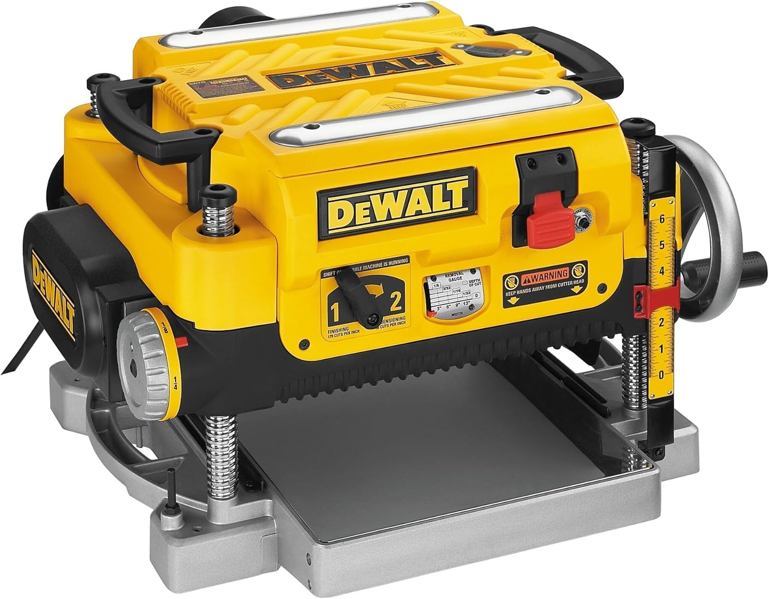 image:imageDEWALT Thickness Planer 13inch Wood Planer Three Knife Two Speed 15 Amp 20000 RPM Motor DW735X2Speed Planer 13