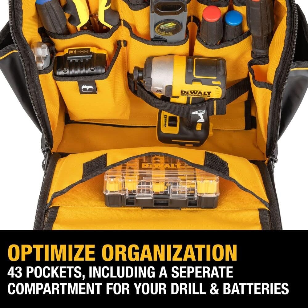 image:imageDEWALT Tool Backpack Tool Storage and Organization Durable and Water Resistant DWST560102