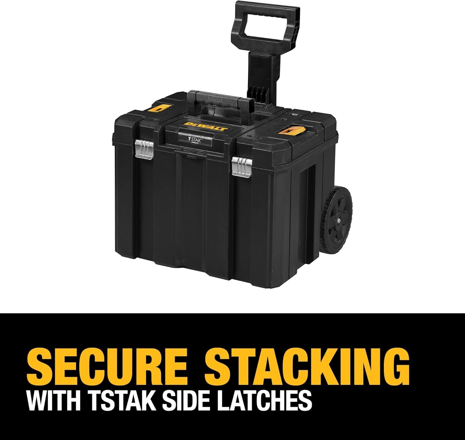 image:imageDEWALT Tool Box with Wheels Modular Large Rolling Tool Box With Telescopic Handle Portable Carrier Deep Stackable TSTAK Storage DWST17820