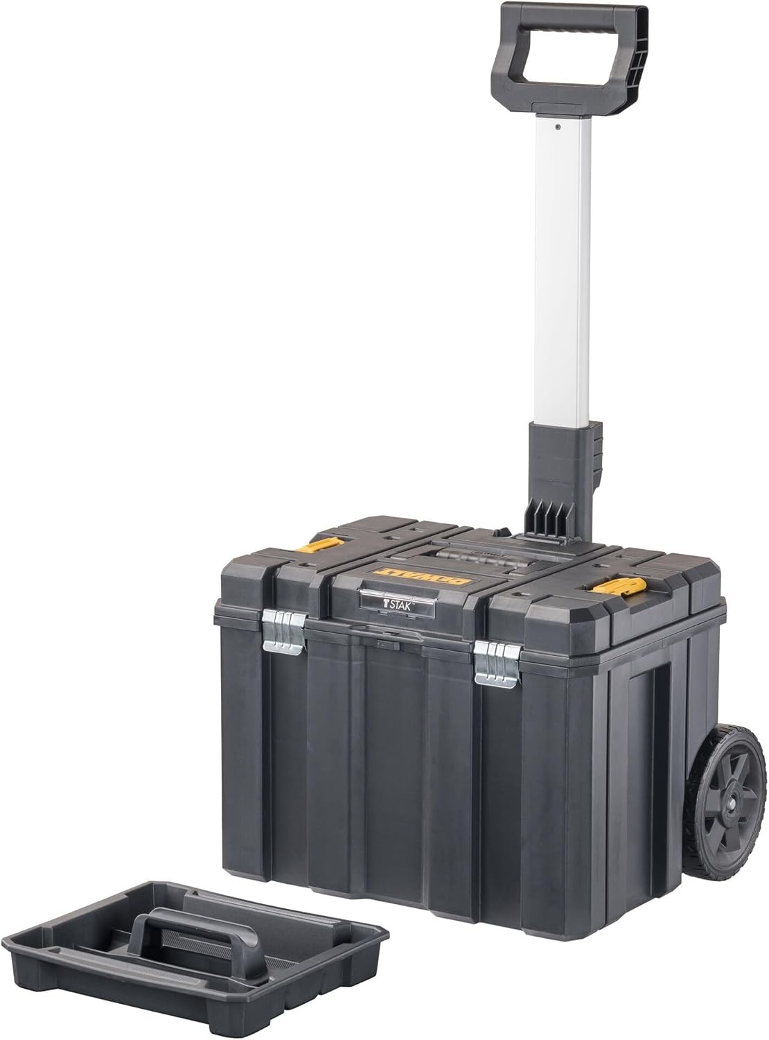 image:imageDEWALT Tool Box with Wheels Modular Large Rolling Tool Box With Telescopic Handle Portable Carrier Deep Stackable TSTAK Storage DWST17820