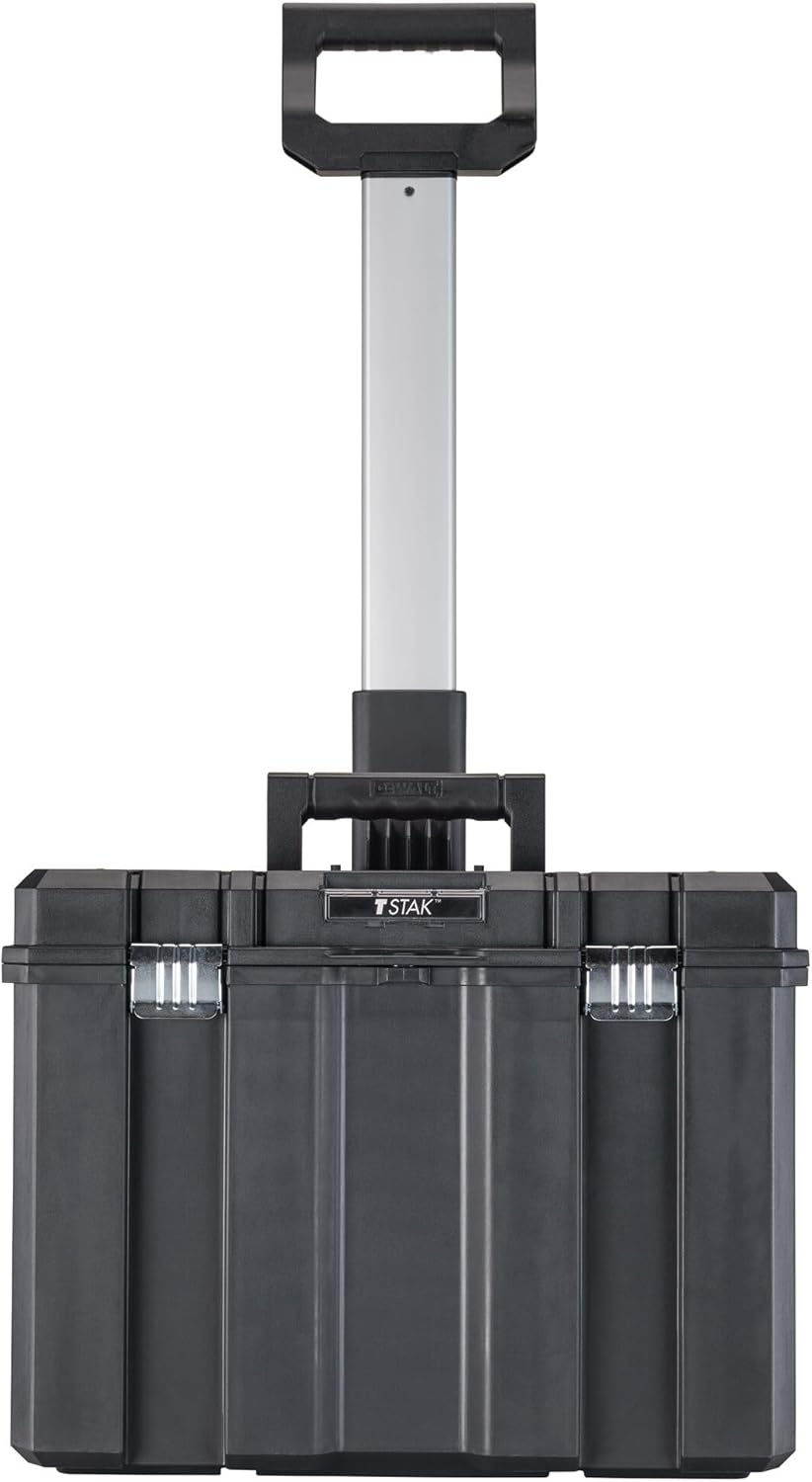image:imageDEWALT Tool Box with Wheels Modular Large Rolling Tool Box With Telescopic Handle Portable Carrier Deep Stackable TSTAK Storage DWST17820