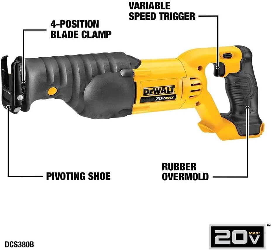 image:imageDEWALT Tools 5 Tool Power Tool Combo Kit Cordless Drill Impact Driver Saw Oscillating Multitool Set with 20V MAX Battery and Charger DCK551D1M120V MAX 5pc Tool Kit