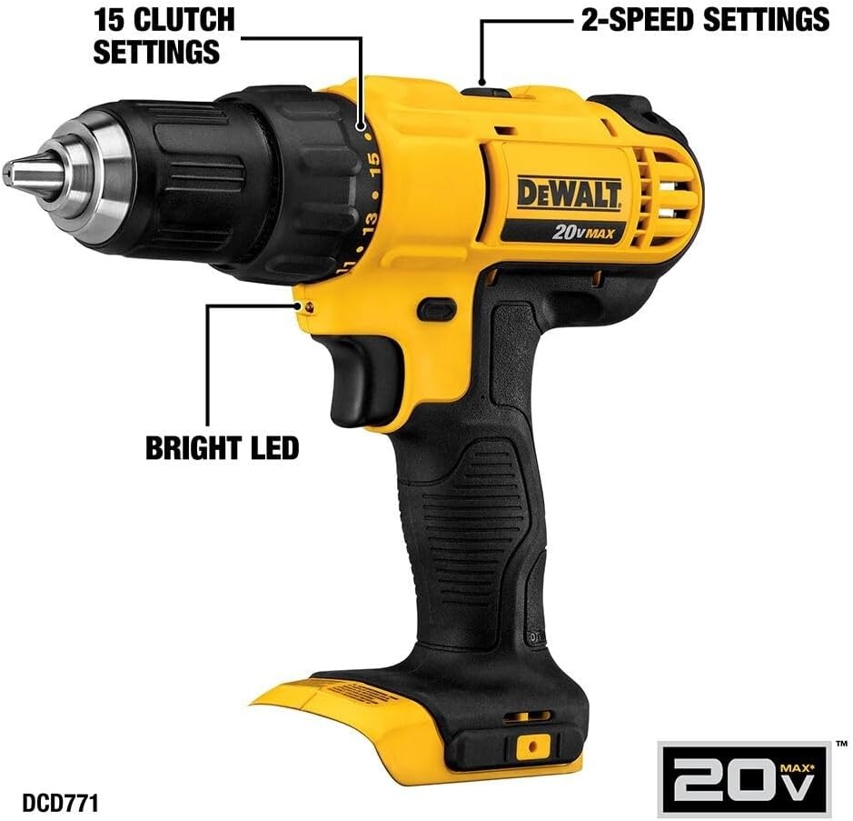 image:imageDEWALT Tools 5 Tool Power Tool Combo Kit Cordless Drill Impact Driver Saw Oscillating Multitool Set with 20V MAX Battery and Charger DCK551D1M120V MAX 5pc Tool Kit
