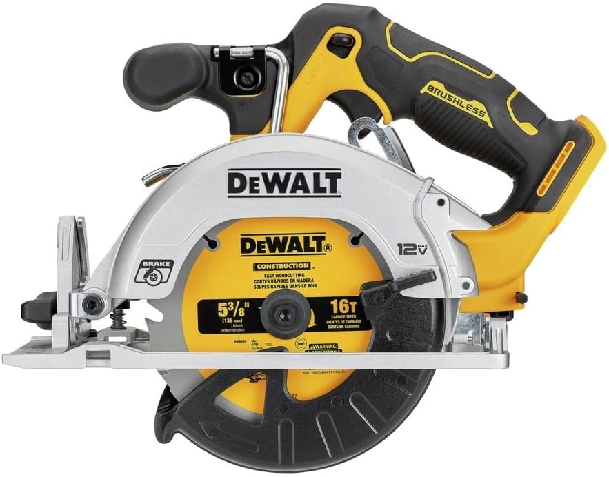 image:imageDEWALT XTREME 12V MAX BRUSHLESS 538 CIRCULAR SAW Tool Only DCS512BYellow