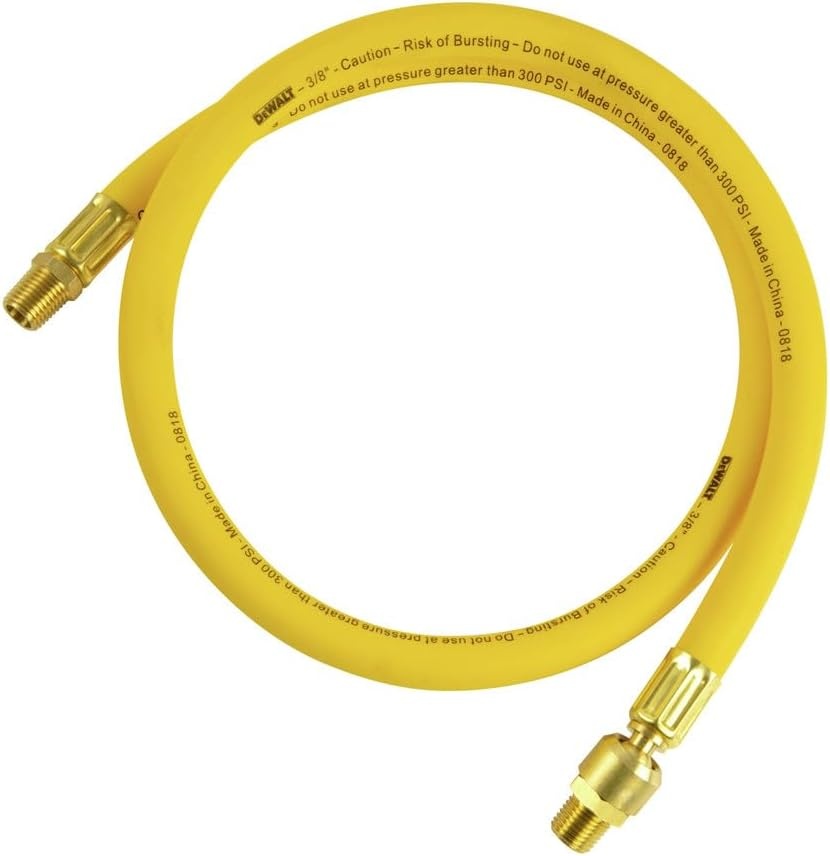 image:imageDeWalt DXCM0120208 38 x 3 Premium Hybrid Whip Hose Yellow
