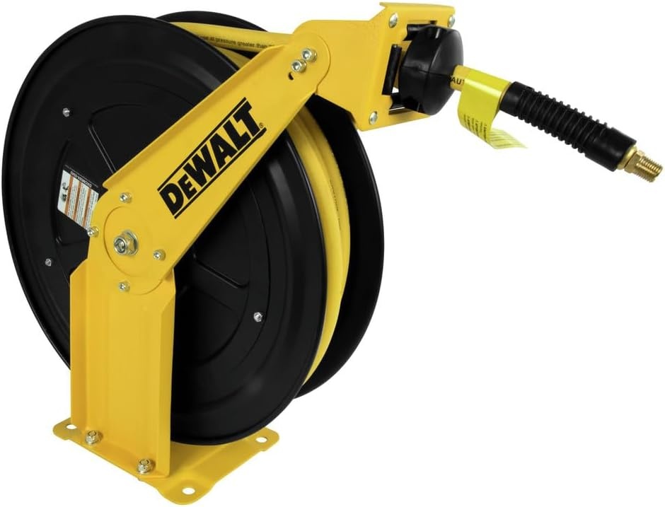 image:imageDeWalt DXCM0240343 Double Arm Hose Reel with 38 x 50 Premium Rubber Hose