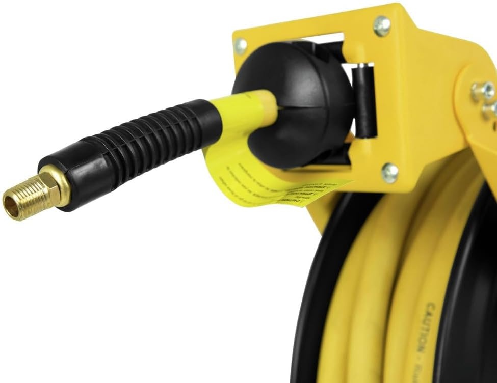 image:imageDeWalt DXCM0240343 Double Arm Hose Reel with 38 x 50 Premium Rubber Hose