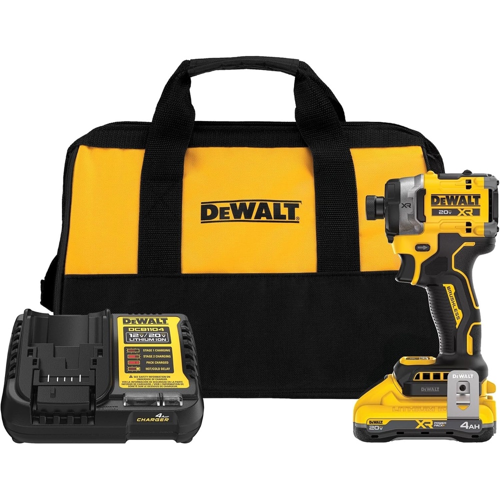 image:image20V MAX XR Brushless Cordless 3Speed High Torque 14 in Impact Driver Kit with XR POWERPACK and Charger DCF860QQ1NEW 20V MAX XR POWERPACK Impact Driver Kit