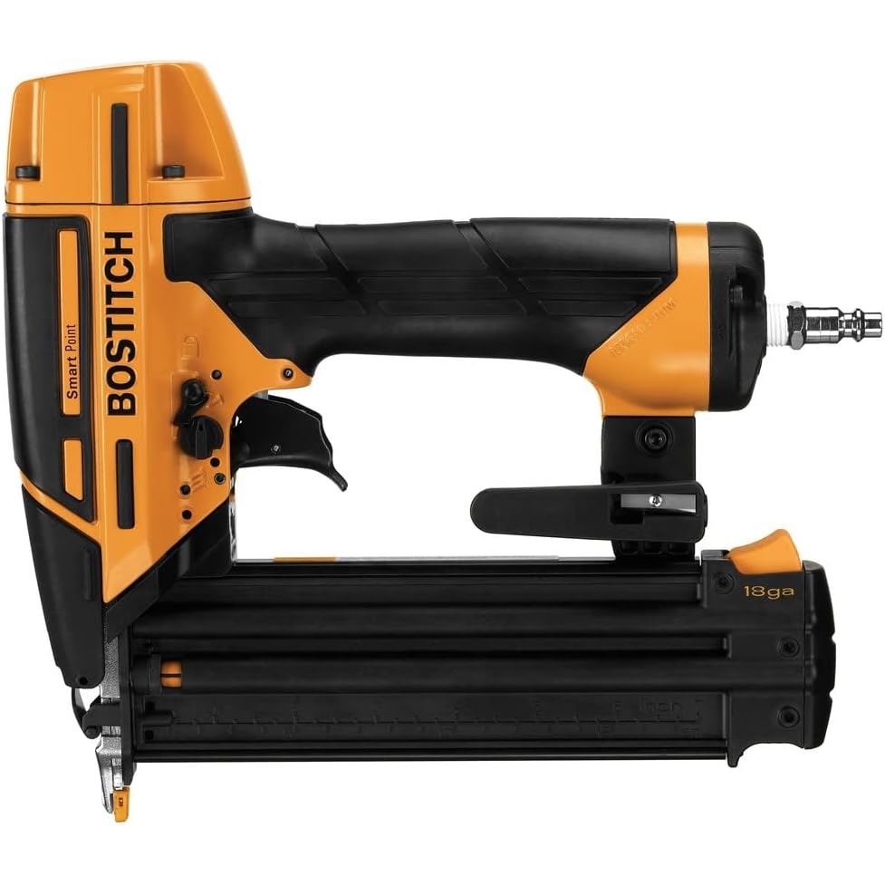 image:imageBOSTITCH Brad Nailer Kit 18GA Smart Point Pneumatic BTFP122332 18 Oil Free Smart Point Brad Nailer