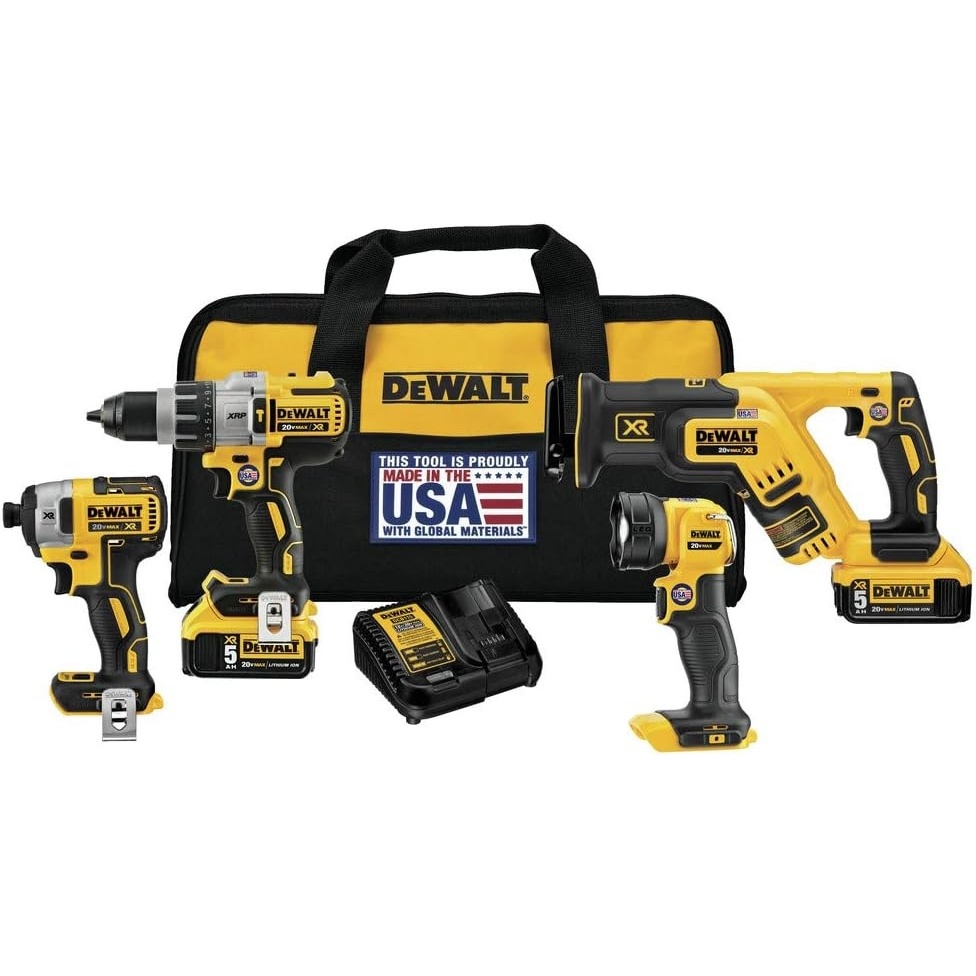 image:imageBlack amp Decker DCK494P2 20V MAX XR Lithium Ion 4Tool Combo KitCombo Kit
