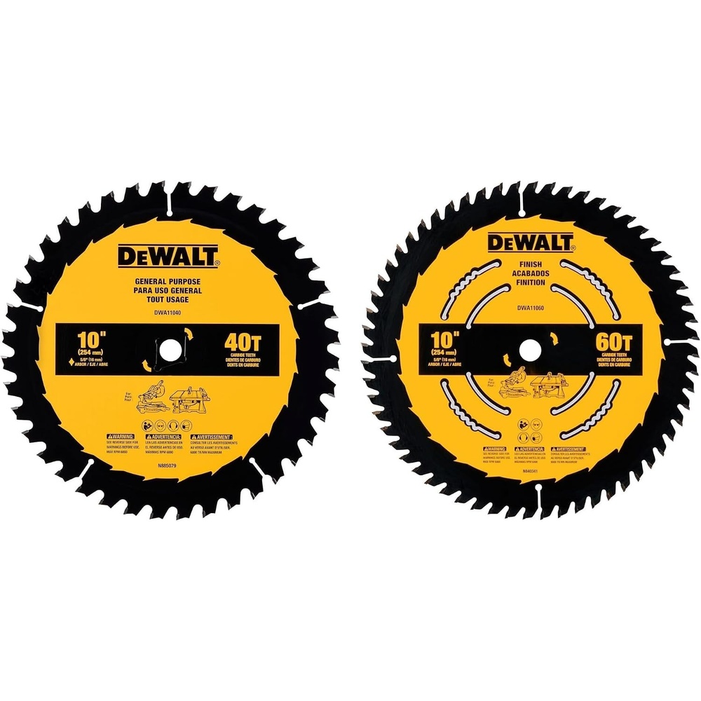 image:imageDEWALT 10 in 24 Tooth General Purpose Saw Blade Ultra Sharp Carbide Table Saw Blade DWA1102410 Inches Pack of 5