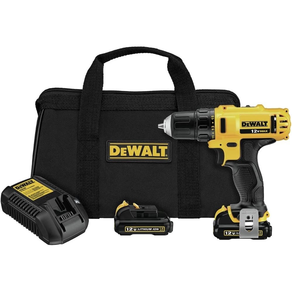image:imageDEWALT 12V MAX 38 Inch Cordless DrillDriver Kit with Battery and Charger Included DCD710S2Drill Driver Kit