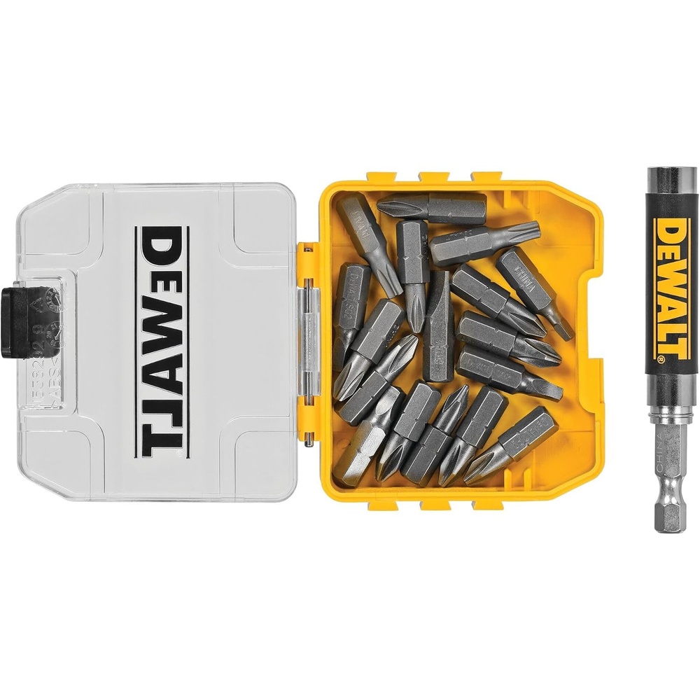 image:imageDEWALT 18 pc Compact Magnetic Drive Guide Set Yellow DWAF2058CSOne Size