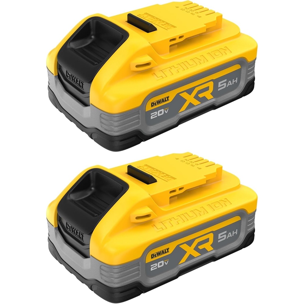 image:imageDEWALT 20V MAX 5 Ah Lithium Ion Battery 2Pack DCB205220V MAX XR POWERSTACK