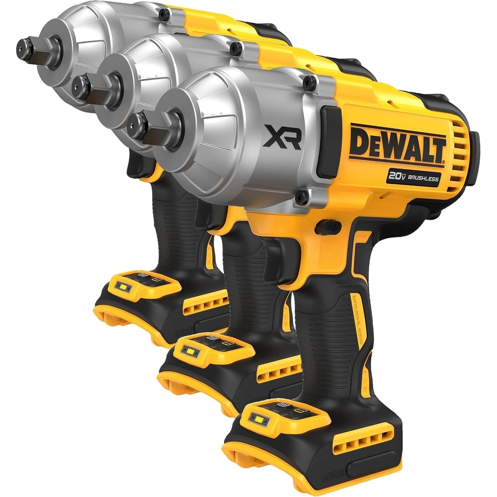 image:imageDEWALT 20V MAX Cordless Impact Wrench 12 Impact Gun 4Speed High Torque with Hog Ring Anvil and LED Light Brushless Motor Precision Wrench Tool Only DCF900BLarge Pack of 3
