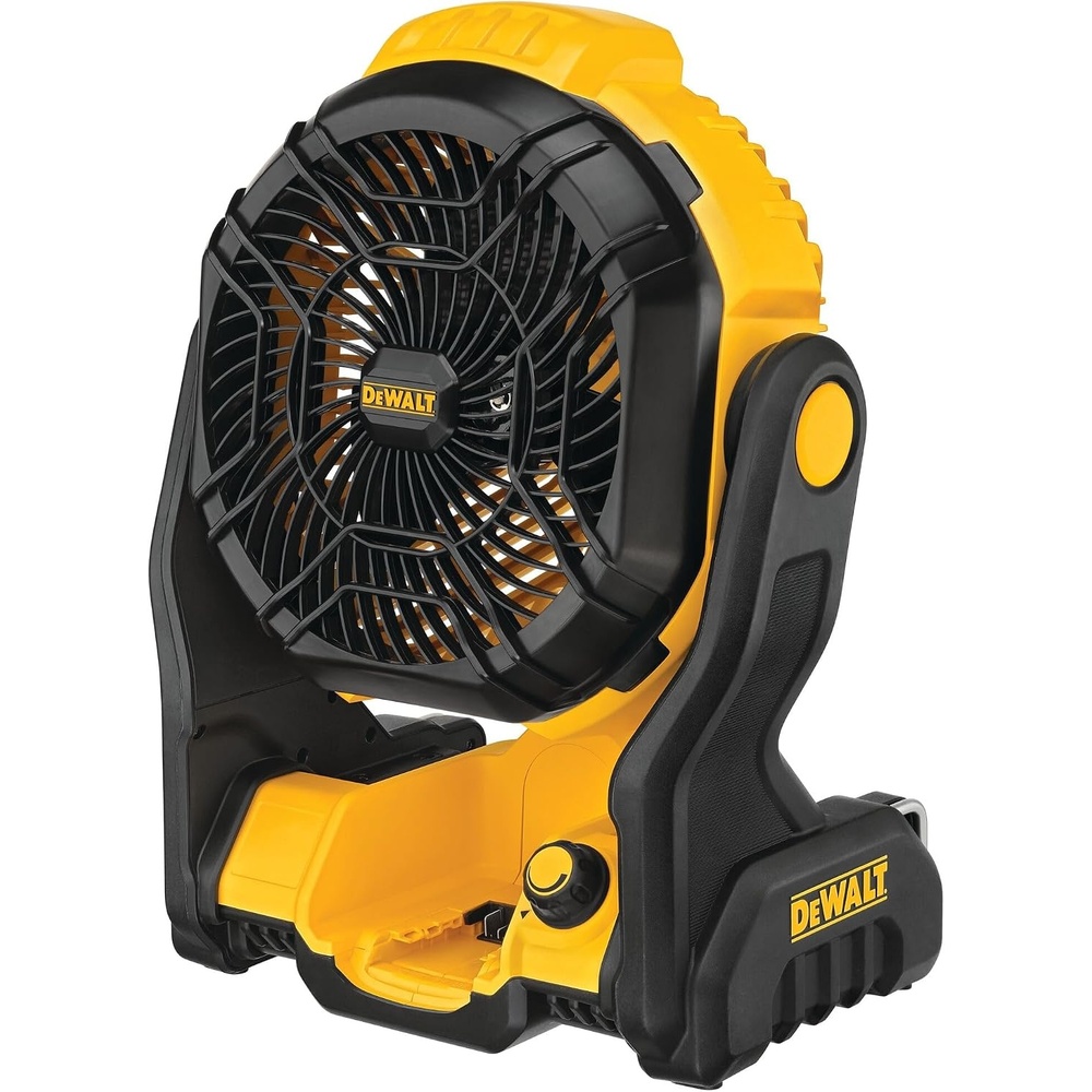 image:imageDEWALT 20V MAX Portable Fan Battery Powered Rechargeable Cordless Shop Fan Up to 45 Hrs Runtime Variable Speed 650 CFM Tool Only DCE512BJobsite Fan NEW