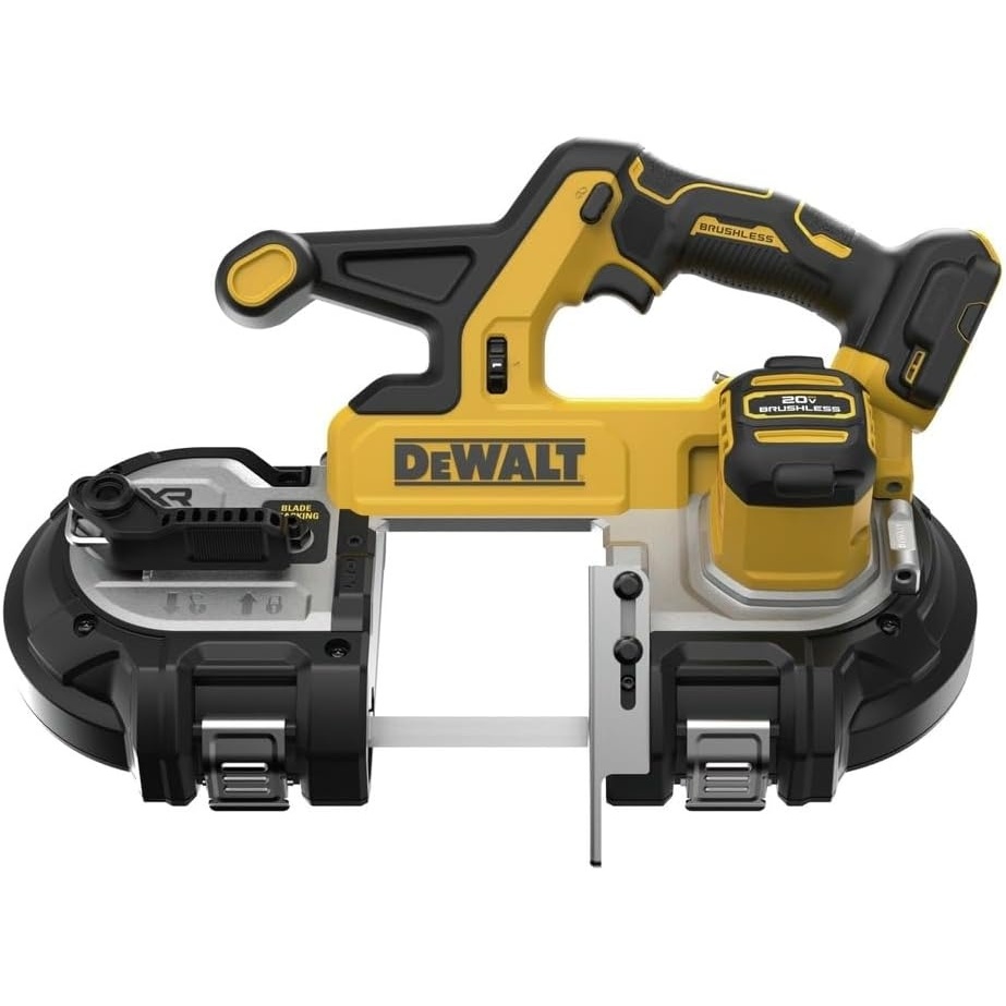 image:imageDEWALT 20V MAX XR Bandsaw Brushless Motor Portable and Cordless 338 Inch Cut Capacity 5Ah Battery and Charger Included DCS378P1Bare Tool Only