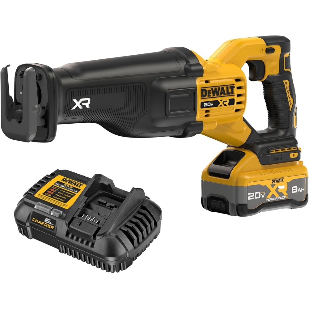 image:imageDEWALT 20V MAX XR Cordless Reciprocating Saw Kit XR POWERPACK with Battery and Charger Included DCS384WW1