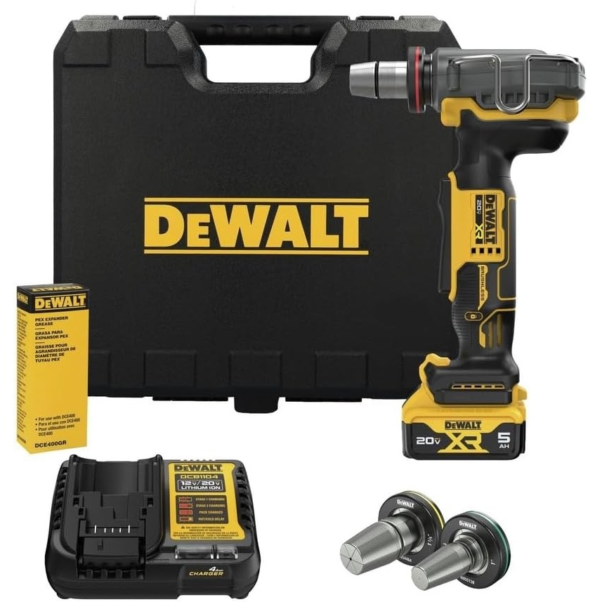 image:imageDEWALT 20V MAX XR PEX Expander Tool 38 to 112 Expansion Bare Tool Only DCE410BKit with Battery