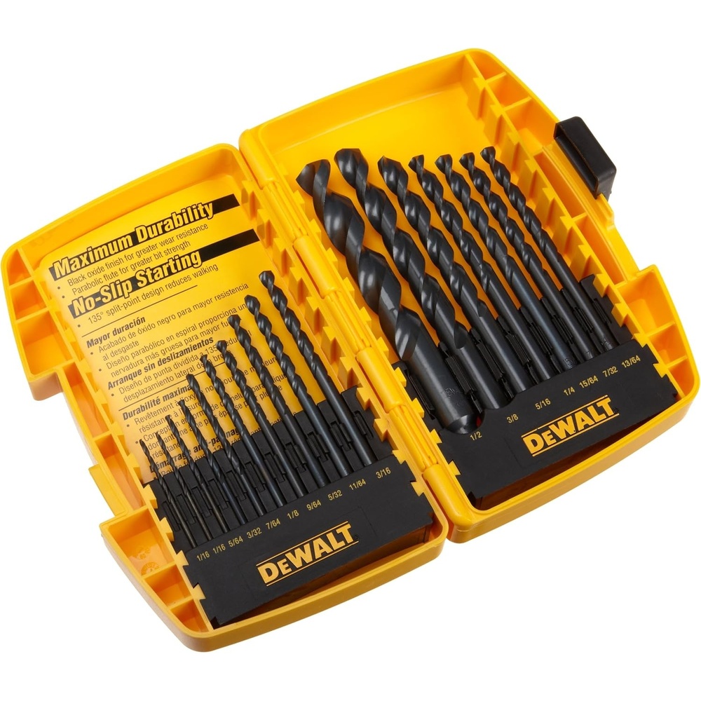 image:imageDEWALT Black Oxide Drill Bit Set 20Piece DW117717 Pieces
