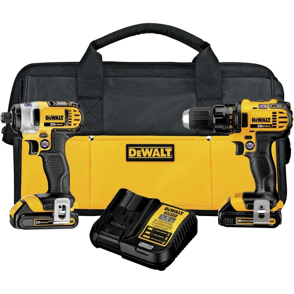 image:imageDEWALT DCK280C2 20V MAX Impact Driver and Drill Combo KitImpact DriverDrill Combo Only