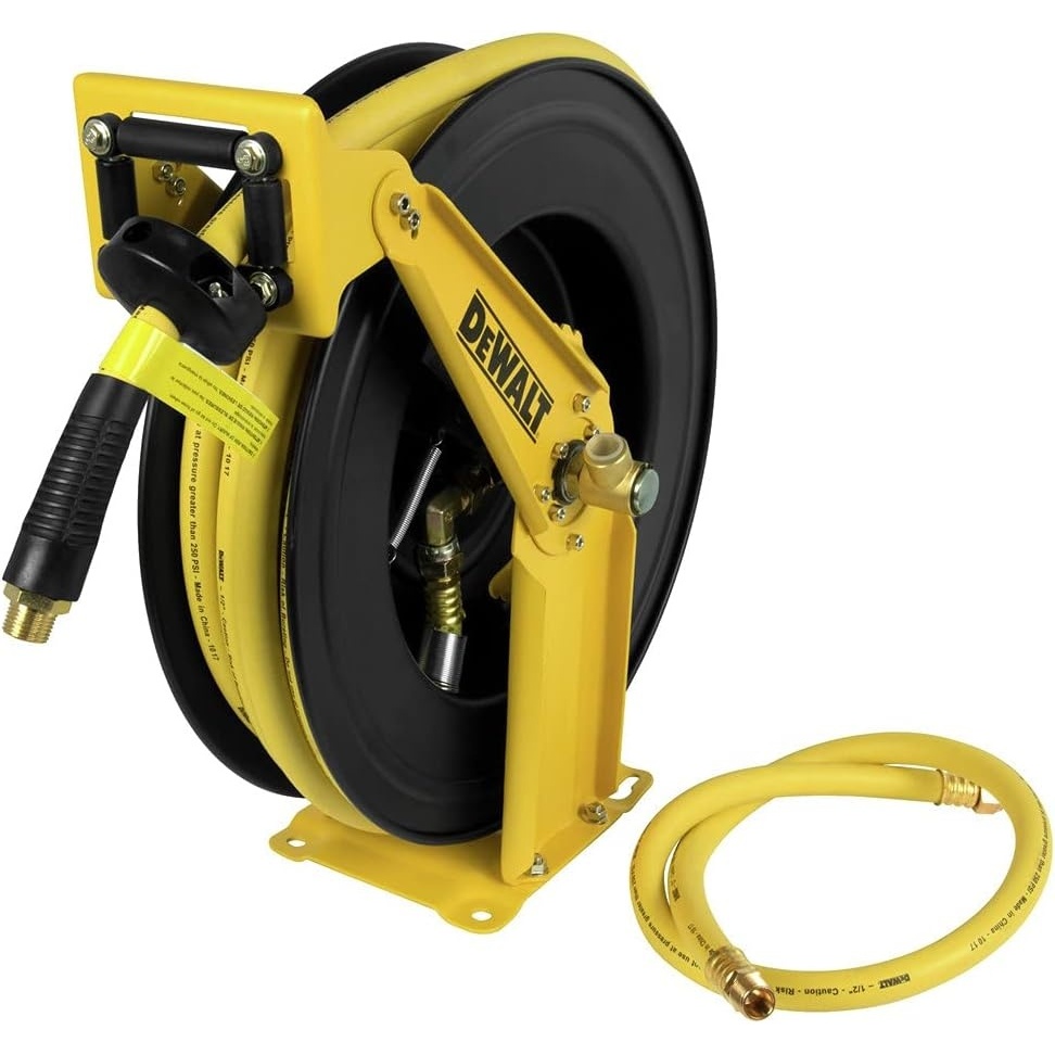 image:imageDEWALT DXCM0240344 Double Arm Hose Reel with 12 x 50 Premium Rubber HoseHose Reel
