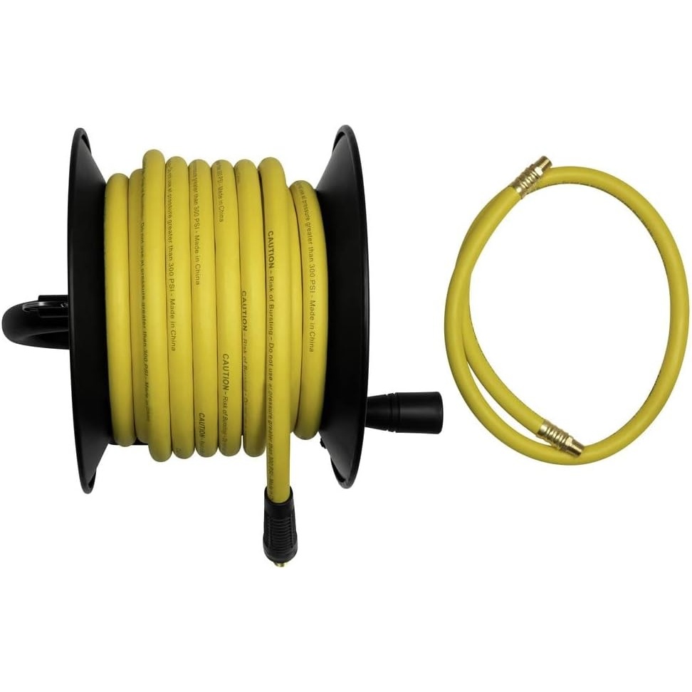image:imageDEWALT DXCM0240348 38 x 50 Manual Hose Reel with Rubber Hose Yellow