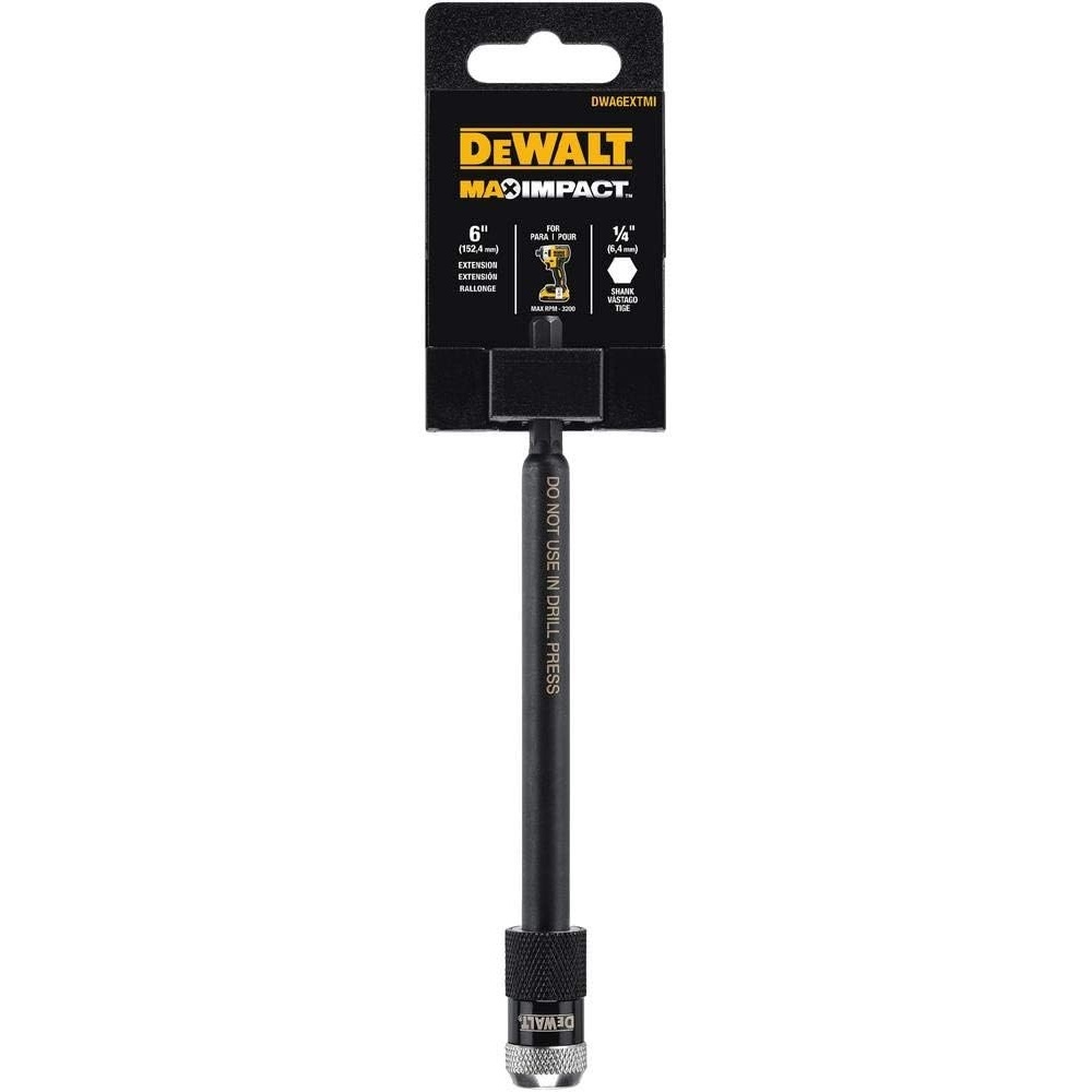 image:imageDEWALT Drill Bit Holder Extension Impact Ready 6Inch DWA6HLDFT