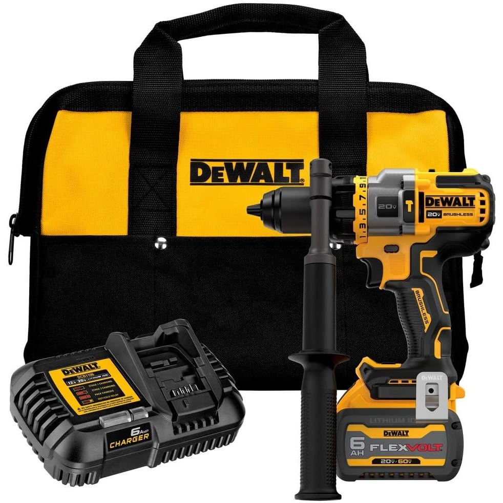 image:imageDEWALT FLEXVOLT ADVANTAGE 20V MAX Hammer Drill Cordless 12Inch DCD999T1