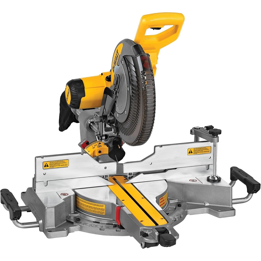 image:imageDEWALT Miter Saw 12 Inch Double Bevel Sliding Compound Miter Saw Includes Blade Wrench and Clamp Increased Crosscut Capacity Powerful 3800 RPM Motor 15 Amp DWS779