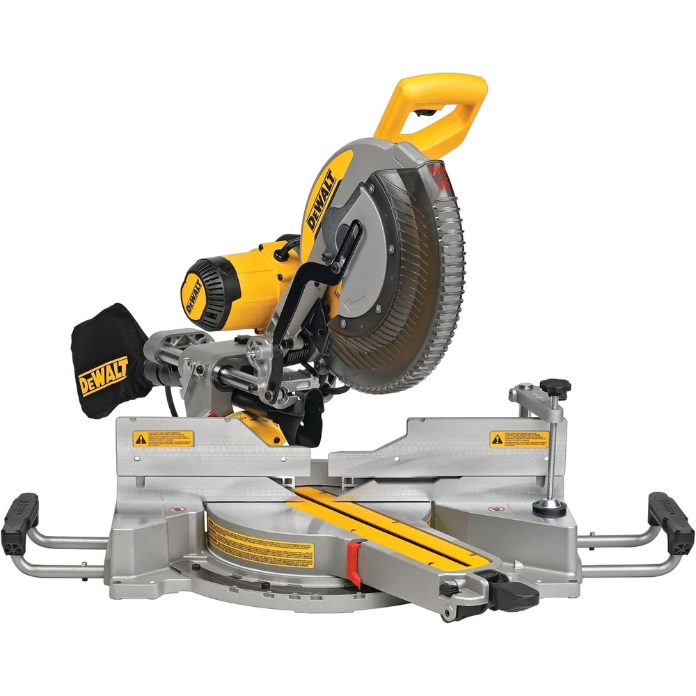 image:imageDEWALT Miter Saw 12inch Double Bevel Sliding Compound Miter Saw with XPS LED Shadow Light System Includes Blade Wrench Material Clamp and Dust Bag DWS780