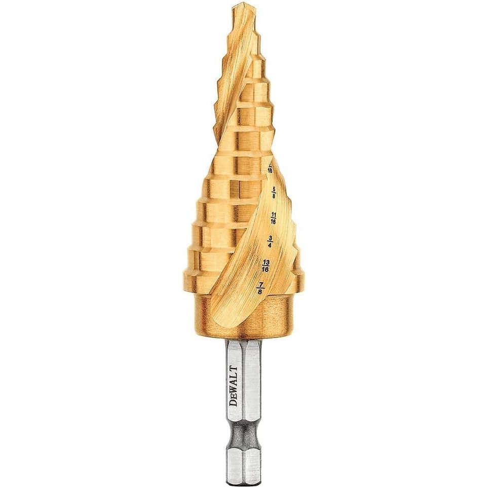 image:imageDEWALT Step Drill Bit Set 78Inch to 118Inch DWA1789IR316 78 Pack of 5
